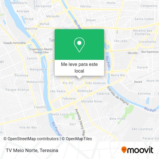 TV Meio Norte mapa