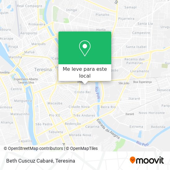 Beth Cuscuz Cabaré mapa