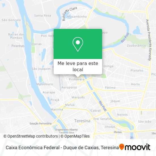 Caixa Econômica Federal - Duque de Caxias mapa
