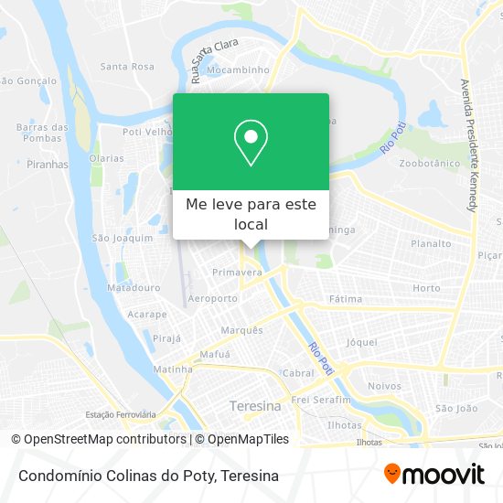 Condomínio Colinas do Poty mapa