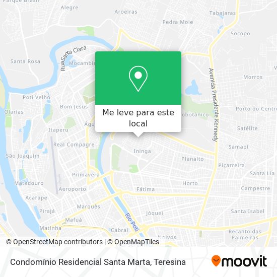 Condomínio Residencial Santa Marta mapa