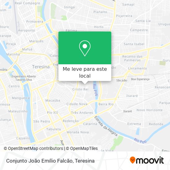 Conjunto João Emílio Falcão mapa
