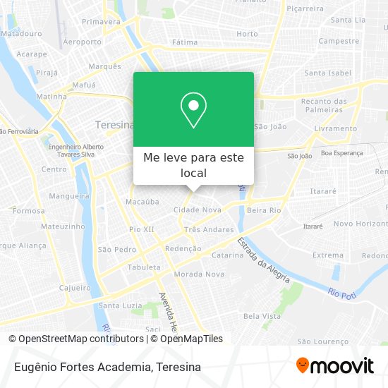 Eugênio Fortes Academia mapa