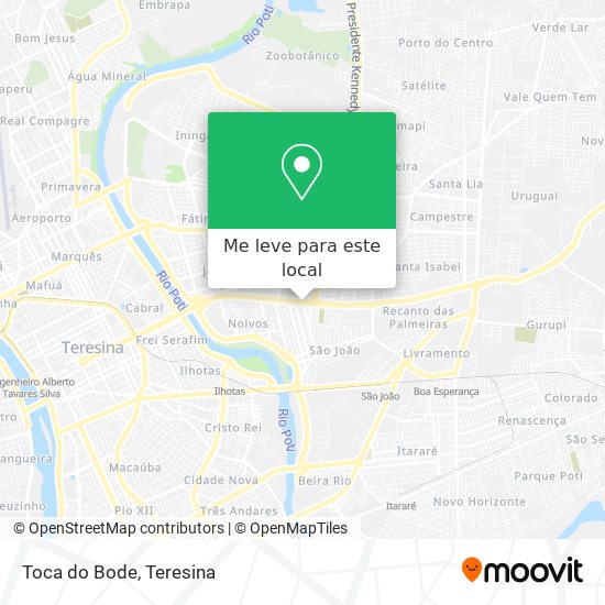 Toca do Bode mapa
