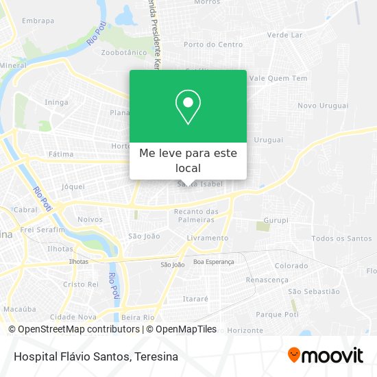 Hospital Flávio Santos mapa