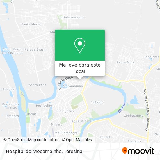 Hospital do Mocambinho mapa