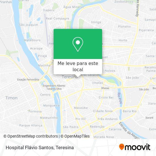 Hospital Flávio Santos mapa