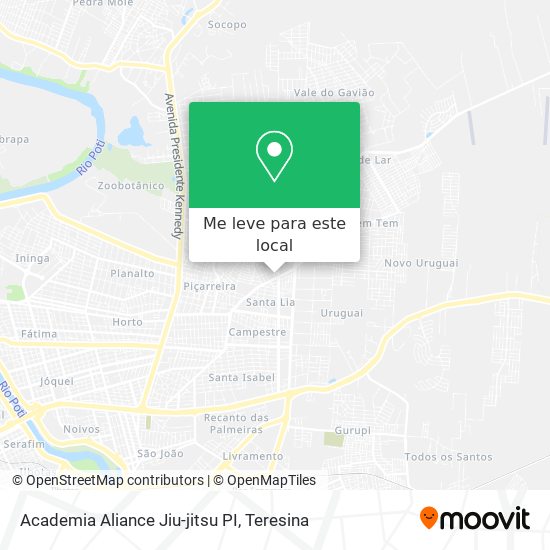Academia Aliance Jiu-jitsu PI mapa
