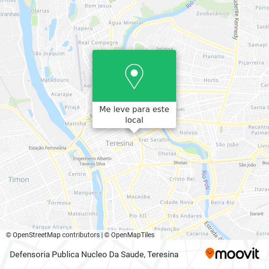 Defensoria Publica Nucleo Da Saude mapa