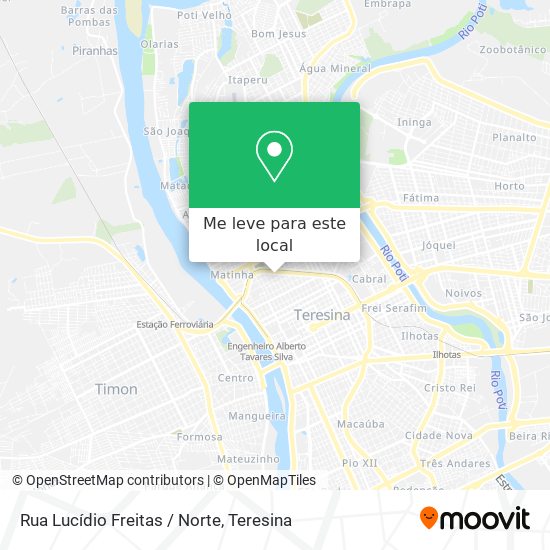 Rua Lucídio Freitas / Norte mapa
