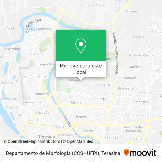 Departamento de Morfologia (CCS - UFPI) mapa