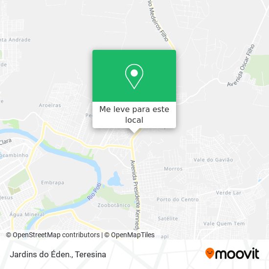 Jardins do Éden. mapa