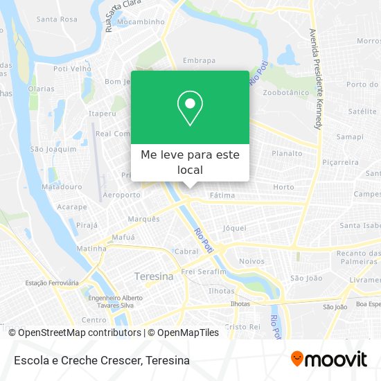 Escola e Creche Crescer mapa