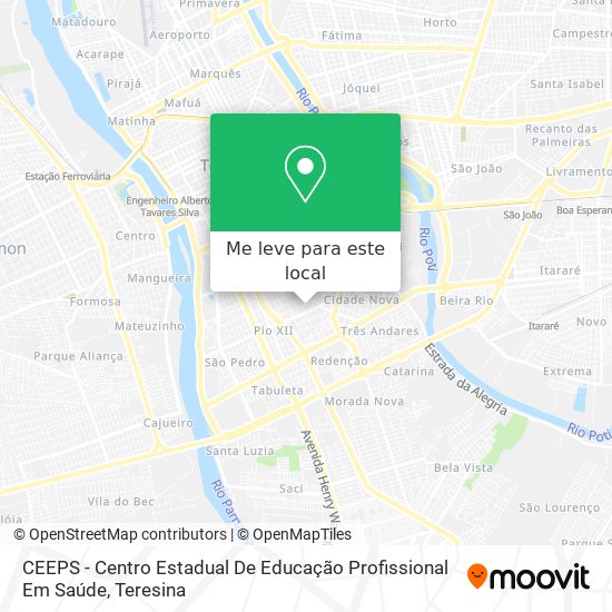 CEEPS - Centro Estadual De Educação Profissional Em Saúde mapa