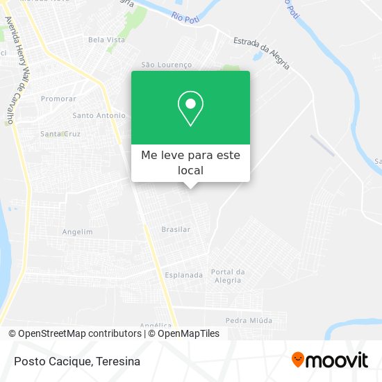 Posto Cacique mapa