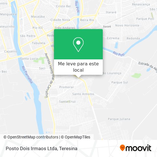 Posto Dois Irmaos Ltda mapa