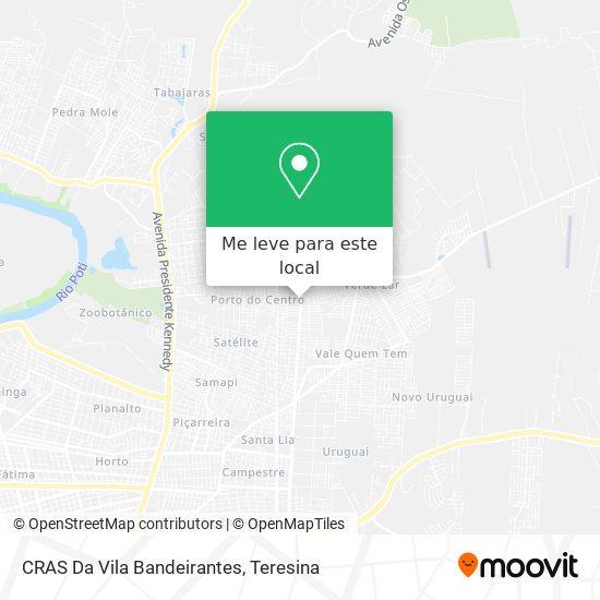 CRAS Da Vila Bandeirantes mapa