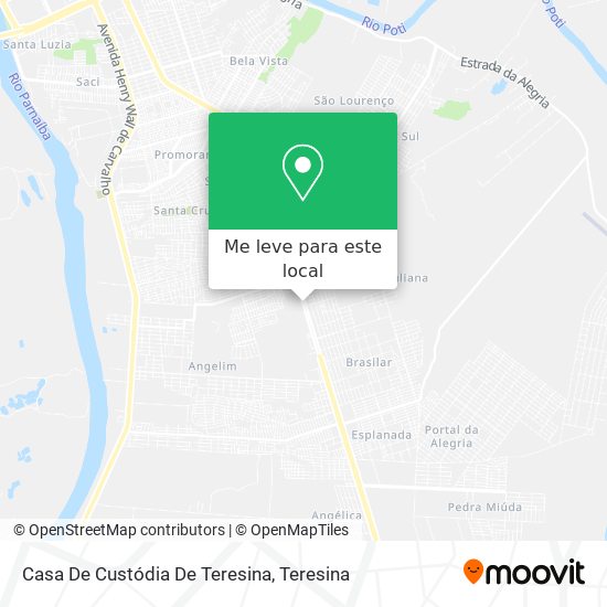 Casa De Custódia De Teresina mapa