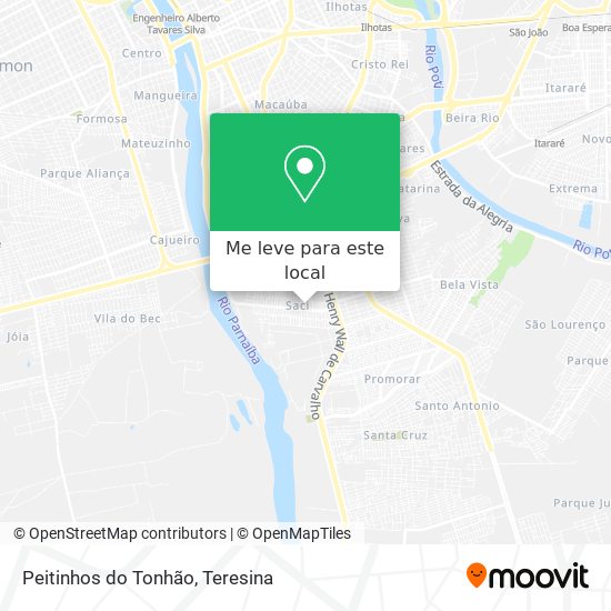 Peitinhos do Tonhão mapa