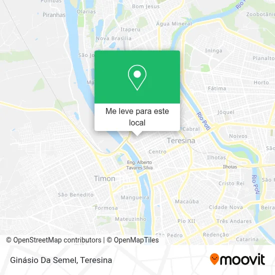 Semel Maps Como chegar até Ginásio Da Semel em Teresina de ônibus?