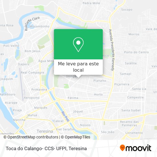 Toca do Calango- CCS- UFPI mapa