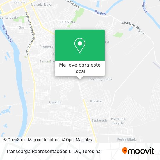 Transcarga Representações LTDA mapa