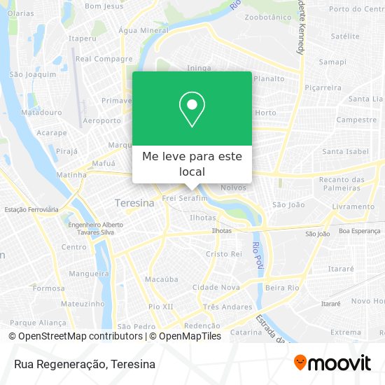 Rua Regeneração mapa