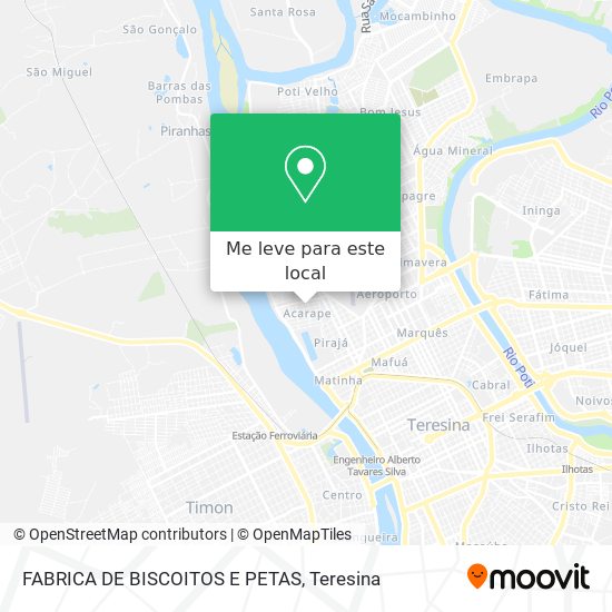 FABRICA DE BISCOITOS E PETAS mapa