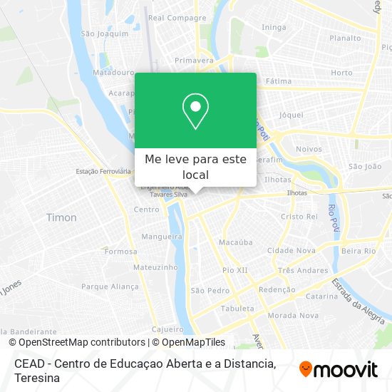 CEAD - Centro de Educaçao Aberta e a Distancia mapa