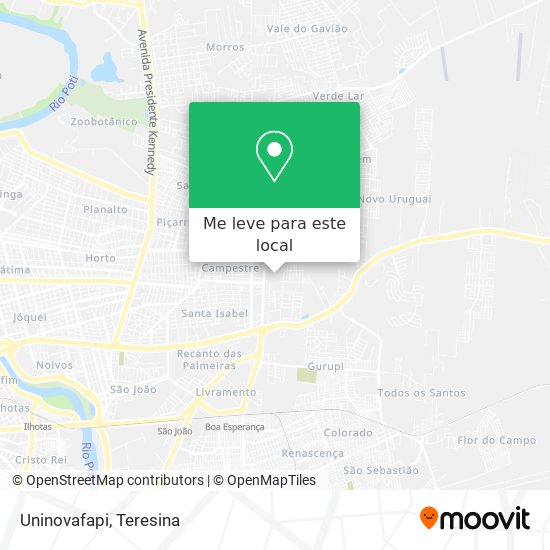 Uninovafapi mapa