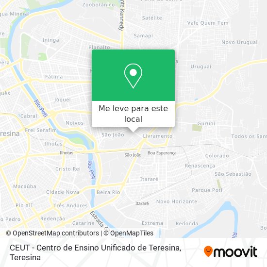 CEUT - Centro de Ensino Unificado de Teresina mapa