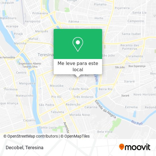 Decobel mapa