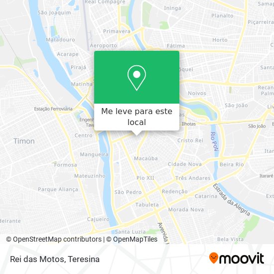 Rei das Motos mapa