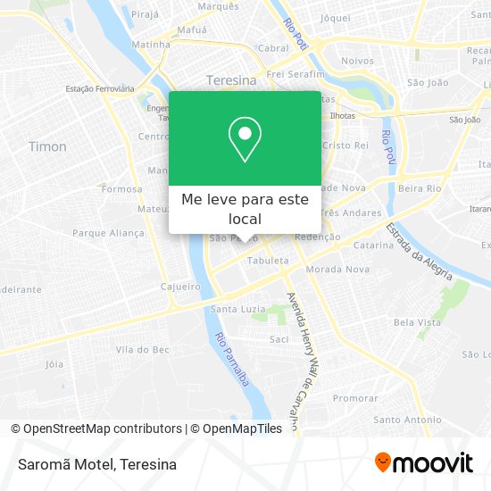 Saromã Motel mapa