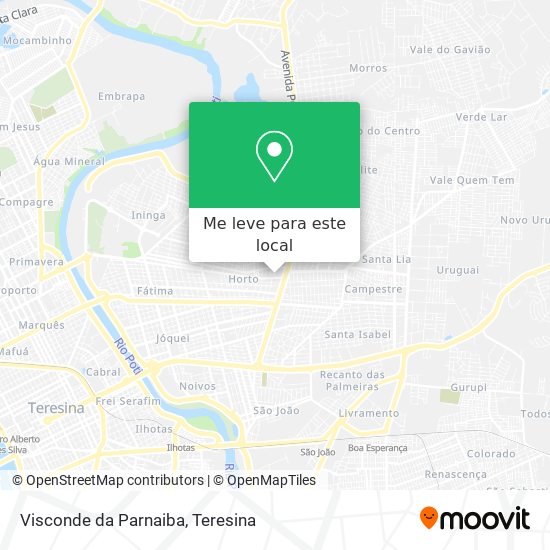 Visconde da Parnaiba mapa
