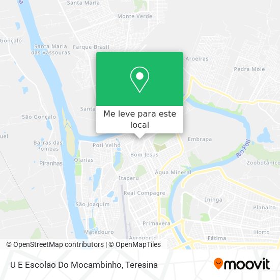 U E Escolao Do Mocambinho mapa