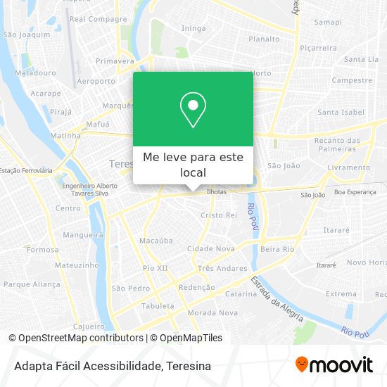Adapta Fácil Acessibilidade mapa