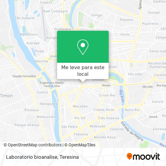 Laboratorio bioanalise mapa