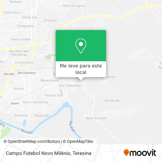 Campo Futebol Novo Milênio mapa