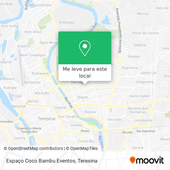 Espaço Coco Bambu Eventos mapa