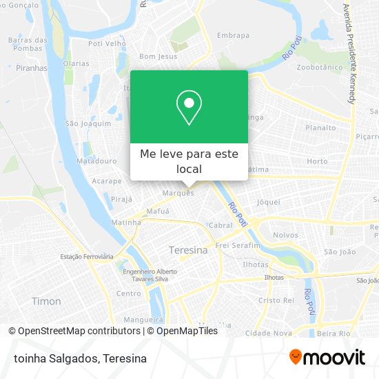 toinha Salgados mapa