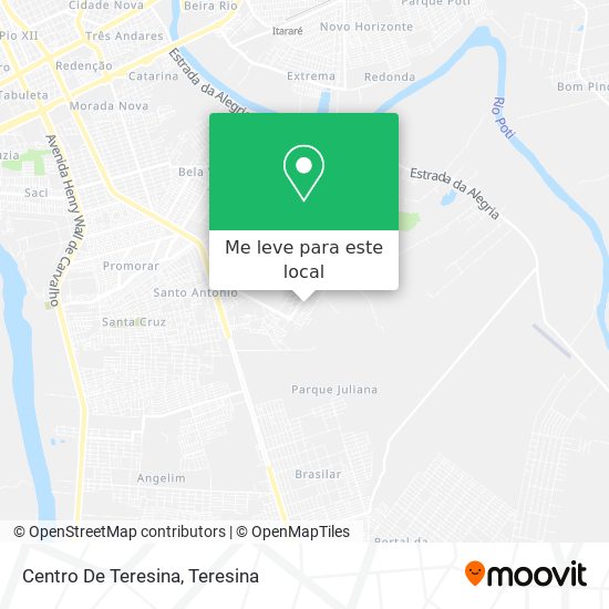 Centro De Teresina mapa