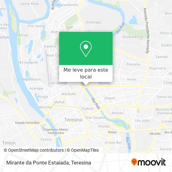 Mirante da Ponte Estaiada mapa