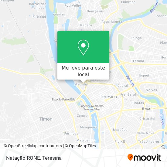 Natação RONE mapa