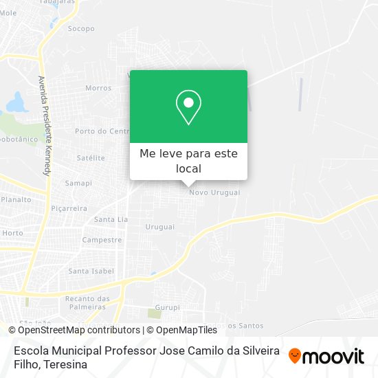 Escola Municipal Professor Jose Camilo da Silveira Filho mapa