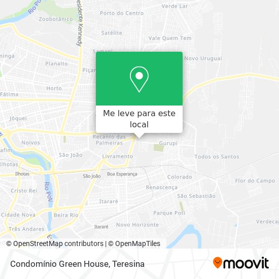Condomínio Green House mapa