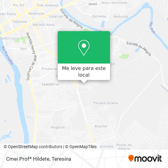 Cmei Profª Hildete mapa