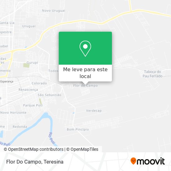 Flor Do Campo mapa