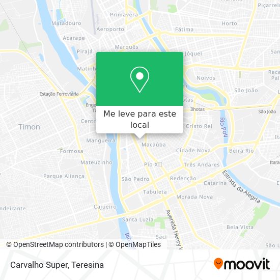Carvalho Super mapa