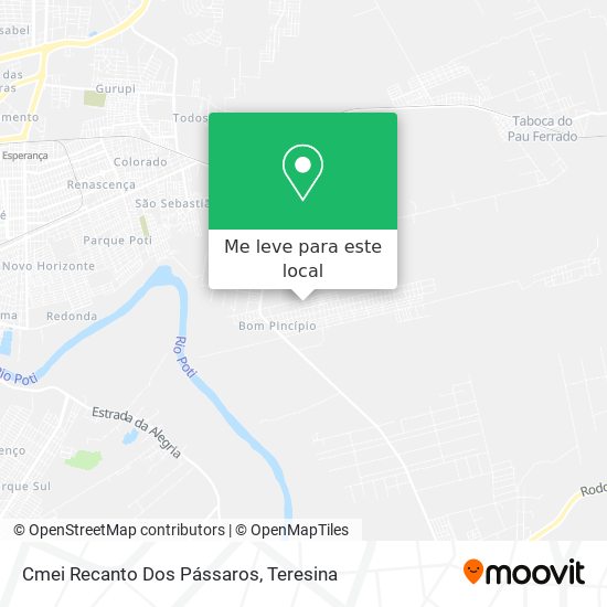 Cmei Recanto Dos Pássaros mapa